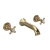 Delphi Windsor Crosshead Brushed Brass 3-Hole Wall Mounted Bath Filler Tap | Thumbnail Image