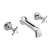 Delphi Windsor Crosshead Chrome 3-Hole Wall Mounted Bath Filler Tap | Thumbnail Image