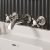 Delphi Windsor Crosshead Chrome 3-Hole Wall Mounted Basin Mixer Tap | Thumbnail Image