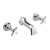 Delphi Windsor Crosshead Chrome 3-Hole Wall Mounted Basin Mixer Tap | Thumbnail Image