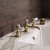 Delphi Windsor Lever Brushed Brass 3-Hole Basin Mixer Tap (inc Pop-Up Waste) | Thumbnail Image