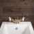 Delphi Windsor Lever Brushed Brass Bidet Mixer Tap (inc Waste) | Thumbnail Image