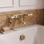 Delphi Windsor Lever Brushed Brass Wall Mounted Bath Filler Tap | Thumbnail Image