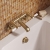 Delphi Windsor Lever Brushed Brass Wall Mounted Bath Filler Tap | Thumbnail Image