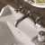 Delphi Windsor Lever Brushed Pewter 3-Hole Wall Mounted Basin Mixer Tap | Thumbnail Image