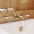 Delphi Windsor Lever Brushed Brass 3-Hole Wall Mounted Bath Filler Tap | Thumbnail Image