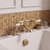 Delphi Windsor Lever Brushed Brass Pillar Mounted Bath Filler Tap | Thumbnail Image