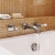 Delphi Windsor Lever Brushed Pewter 3-Hole Wall Mounted Bath Filler Tap | Thumbnail Image