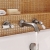 Delphi Windsor Lever Brushed Pewter 3-Hole Wall Mounted Bath Filler Tap | Thumbnail Image