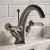 Delphi Windsor Lever Brushed Pewter Mono Basin Mixer Tap (inc Pop-Up Waste) | Thumbnail Image
