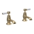 Delphi Windsor Lever Brushed Brass Bath Hot and Cold Taps Pair | Thumbnail Image