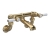 Delphi Windsor Lever Brushed Brass Wall Mounted Bath Filler Tap | Thumbnail Image