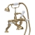 Delphi Windsor Lever Brushed Brass Pillar Mounted Bath Shower Mixer Tap | Thumbnail Image