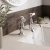 Delphi Windsor Lever Chrome Basin Hot and Cold Taps Pair | Thumbnail Image