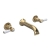 Delphi Windsor Lever Brushed Brass 3-Hole Wall Mounted Bath Filler Tap | Thumbnail Image