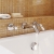 Delphi Windsor Lever Chrome 3-Hole Wall Mounted Bath Filler Tap | Thumbnail Image