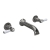 Delphi Windsor Lever Brushed Pewter 3-Hole Wall Mounted Bath Filler Tap | Thumbnail Image