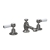 Delphi Windsor Lever Brushed Pewter 3-Hole Basin Mixer Tap (inc Pop-Up Waste) | Thumbnail Image