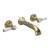 Delphi Windsor Lever Brushed Brass 3-Hole Wall Mounted Basin Mixer Tap | Thumbnail Image
