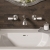 Delphi Windsor Lever Chrome 3-Hole Wall Mounted Basin Mixer Tap | Thumbnail Image
