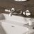 Delphi Windsor Lever Chrome 3-Hole Wall Mounted Basin Mixer Tap | Thumbnail Image