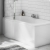 Delphi Zeya P-Shape Bath Front Panel 515mm H x 1500mm W - White