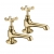 Deva Coronation Basin Taps Pair - Gold