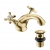 Deva Coronation Mono Basin Mixer Tap with Pop Up Waste - Gold