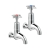 Deva Cross Handle 1/2 Inch BS5412 Bib Taps Pair - Chrome | Thumbnail Image