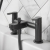 Deva Ethos Pillar Mounted Bath Shower Mixer Tap - Matt Black | Thumbnail Image