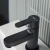 Deva Ethos Single Lever Mini Basin Mixer Tap with Waste - Matt Black