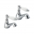 Deva Georgian Basin Taps Pair - Chrome