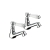 Deva Georgian Basin Taps Pair - Chrome | Thumbnail Image