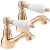 Deva Georgian Basin Taps Pair - Gold
