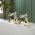 Deva Georgian Traditional Bath Taps Pair - Gold | Thumbnail Image