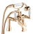 Deva Georgian Pillar Mounted Bath Shower Mixer Tap Gold