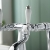 Deva Georgian Pillar Mounted Bath Filler Tap - Chrome | Thumbnail Image