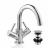 Deva Insignia Mono Basin Mixer Tap Dual Handle with Press Top Waste - Chrome