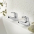 Deva Lace Modern Basin Taps Pair - Chrome | Thumbnail Image