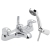Deva Lace Deck Mounted Bath Shower Mixer Tap - Chrome