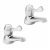 Deva Lever Action Contract Basin Taps Pair - Chrome