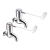 Deva Lever Action 6 Inch Bib Taps Pair - Chrome