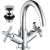 Deva Motif Mono Basin Mixer Tap with Press Top Waste - Chrome | Thumbnail Image