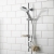 Deva Satinjet Avoca Low Flow Bar Shower Valve with Easy Fit Shower Kit - Chrome