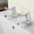 Deva Vitality Single Lever Basin Tap Pair - Chrome | Thumbnail Image