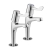 Deva Vitality Lever Kitchen Sink Taps Pair - Chrome