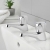 Deva Vitality Round Basin Taps Pair - Chrome