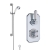 Delphi Windsor Chrome Dual Concealed Shower Set with Slide Rail Kit | Thumbnail Image