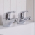Duchy Ansom Chrome Bath Hot & Cold Taps Pair | Thumbnail Image