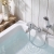 Duchy Ansom Chrome Pillar Mounted Bath Shower Tap (inc Bracket, Handset and Hose) | Thumbnail Image